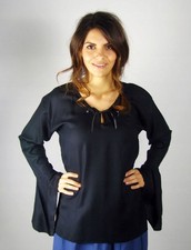 Bluse im mittelalterlichen Stil LeonardoCarbone 3XL