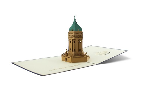 Mannheimer wasserturm 3d - wasserturm,