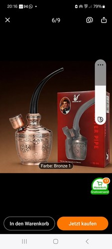 Mini portable water bong - bong, klein