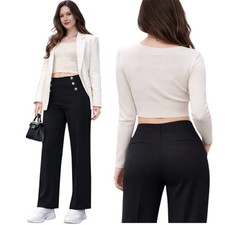 Damen WIDE LEG Leggings Hose