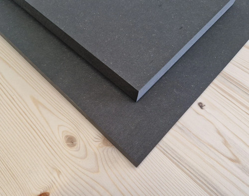 9cm 19mm mdf platte - 1,9cm, schwarz