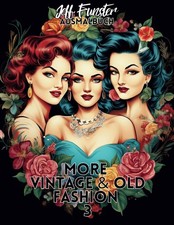 Vintage Nostalgie Ausmalbuch