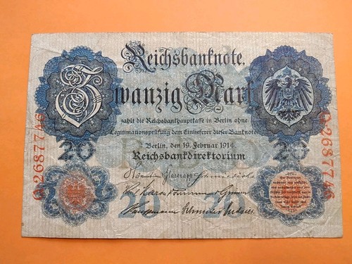 Reichsbanknote mark 21 - reichsbanknote, 20