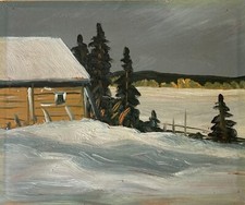 Ölbild Landschaft Anonym