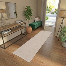 Natur Teppich Läufer Wolle