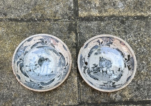 Antikes chinesisches blau - , &