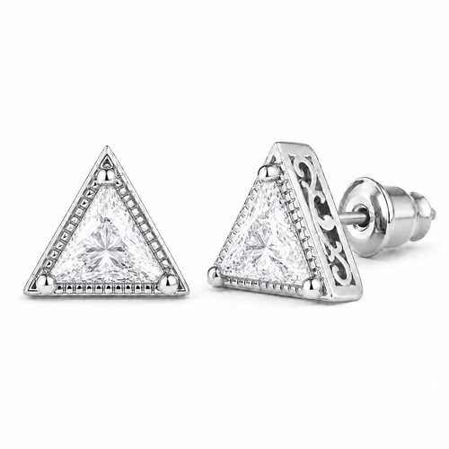 Herren ohrstecker dreieck - ohrstecker,