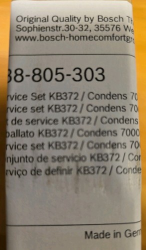 Bosch buderus service set - bosch,