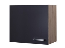 Hängeschrank Küche - 60 cm breit - Anthrazit San Remo Eiche – Lino