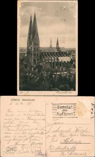 Ansichtskarte lübeck - ansichtskarte,