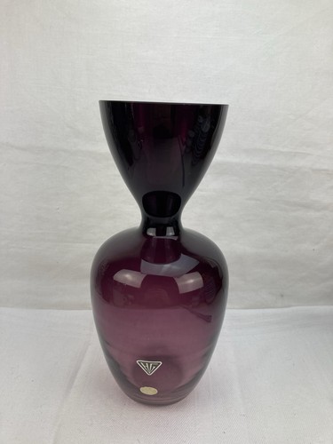 Große vase lila glas mitte - große,