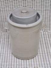 Gärtopf Sauerkrauttopf 8l Steinzeug mit Deckel Muschelgriffe Wasserrinne MEK