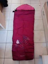 Kinderschlafsack Schlafsack Mädchen Decathlon pink in Transportbeutel