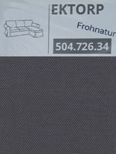 Ikea EKTORP Bezug für 3er Sofa mit Recamiere Hallarp grau 504.726.34 NEU OVP