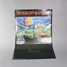Hundertwasser regentag poster - hundertwasser,