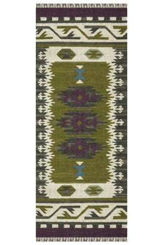 Wolle jute kelim hand - &,