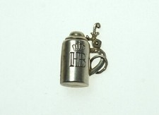 Alter Charm Anhänger 835-er Silber  Hofbräuhaus Krug Bierkrug