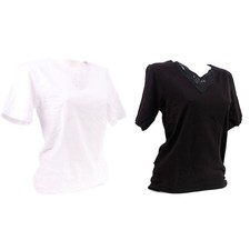 Damen Unterhemd kurzarm mit