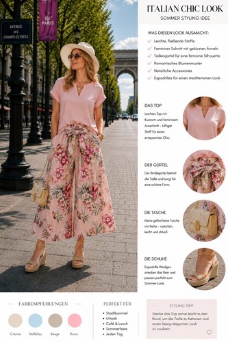 Elegante palazzo culotte rosa - palazzo,