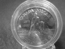 Silbermünze - Canada Dollar 1998 "RCMP GRC" VZ in Kapsel   GS9321