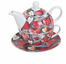 Teekannenset Herz 3tlg Set