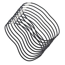 10x Open End Schwarz Gummi