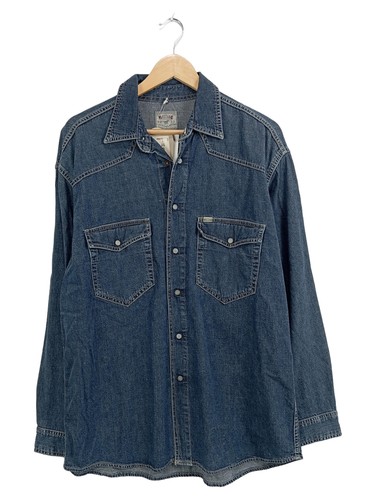 Mustang jeanshemd blau langarm - jeanshemd,