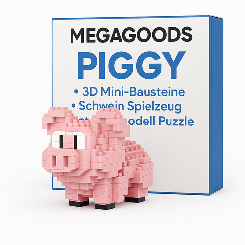 Mini bausteine schwein - 3d,