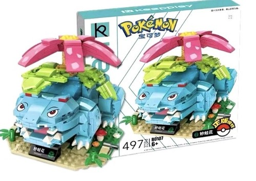 Keeppley pokémon bisaflor - bisaflor, 497