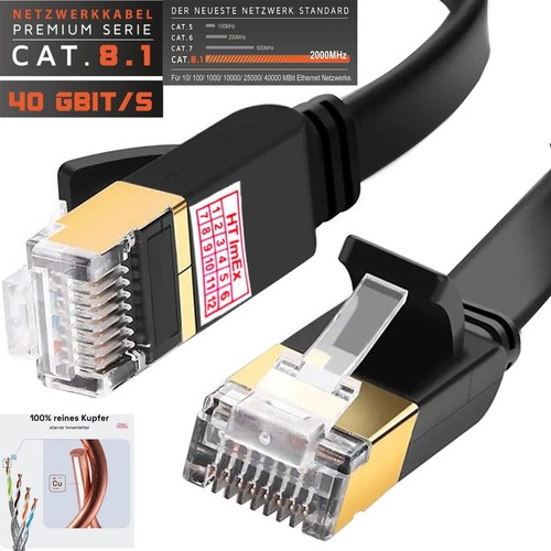 Cat8 lan rj45 - lan, patchkabel