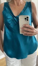 Susanne Bommer Top Türkis Seide Gr. 40 neu