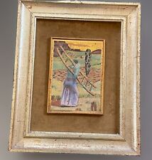 Interessantes Bild/ Grafik/ Mischtechnik - signiert- restaurationsbedürftig