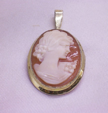 MUSCHEL- KAMEE, BROSCHE