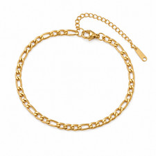 EDELSTAHL Figaro Armband Gold