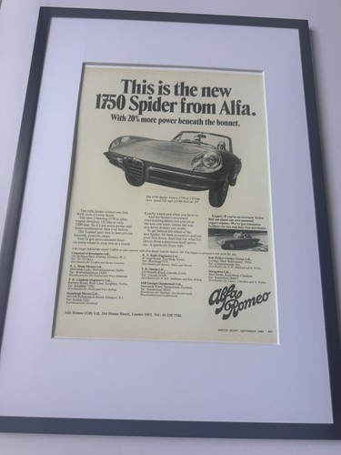 Neu gerahmter druck 1968 alfa - gerahmter,