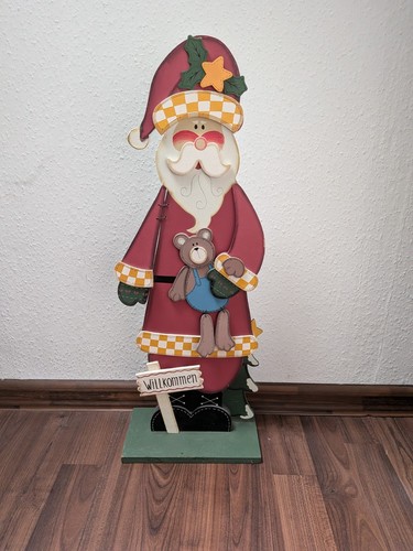 Deko weihnachtsmann aus holz - deko,