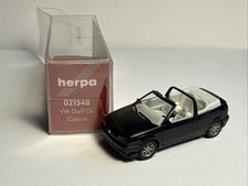 Herpa 1:87 / H0 #021548 Volkswagen VW Golf GL Cabrio 2-türig schwarz mit OVP GTS