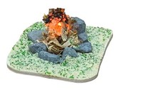 Lagerfeuer flach Feuerstelle