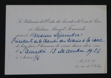 Einladungskarte 1924