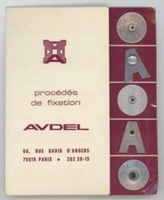 AVDEL Karton Werbeprospekt