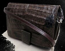 DIRESE PARIS Clutch SCHULTERTASCHE Handtasche ABENDTASCHE Ledertasche KROKO 1074