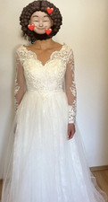 A-Linie Brautkleid Weiß mit