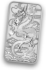 1 oz Silver Dragon Rectangular
