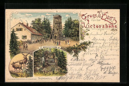 Lithographie gernrode harz - /,