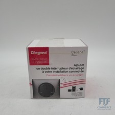 Legrand Céliane Netatmo Doppelschalter Wolfram 2x250W, inkl. Rahmen & Befestigun