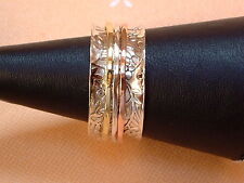 Designer Drehring - 3 bewegliche Ringe - 12 mm - Sterling Silber 925 - EXCLUSIV