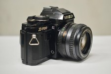 Minolta x 700 spiegelreflex Analog Kamera mit 50mm Minolta Objektiv MD Rokkor