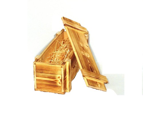 Holzkiste 1er geflammt mit