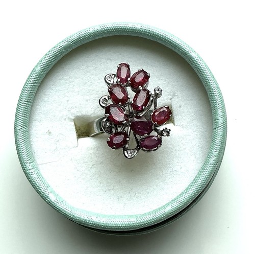 Brilliant rubin ring weissgold - brilliant-rubin-ring,