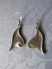 Große Ohrhänger Sterlingsilber Silber 925 Stempel 5,5 cm Ohrringe